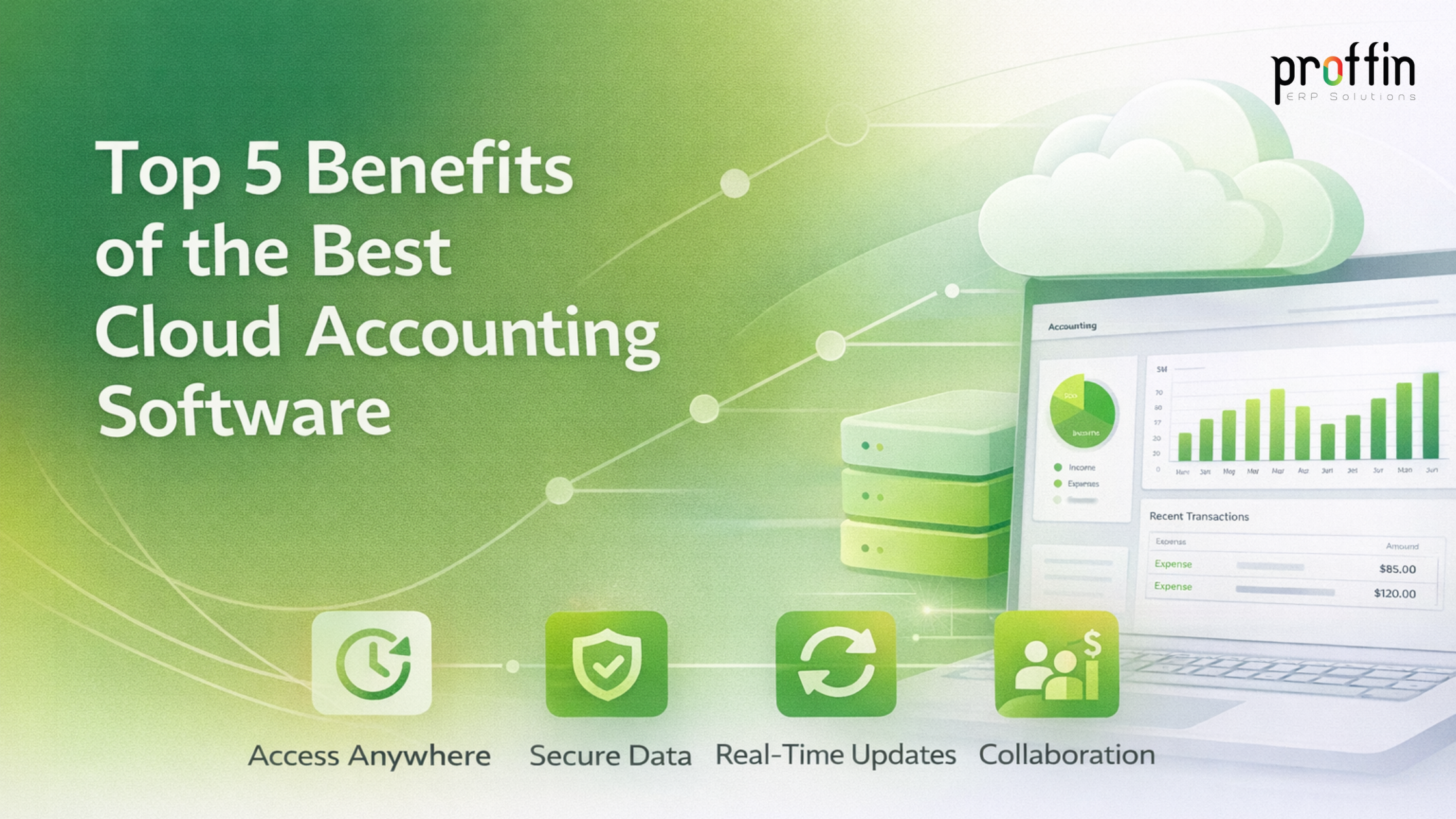 A business owner using the best cloud accounting software and best gst billing software to manage finances on a laptop.